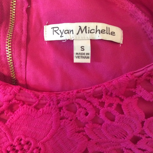 NWT Ryan Michelle Pink Lace Dress - Picture 4 of 4